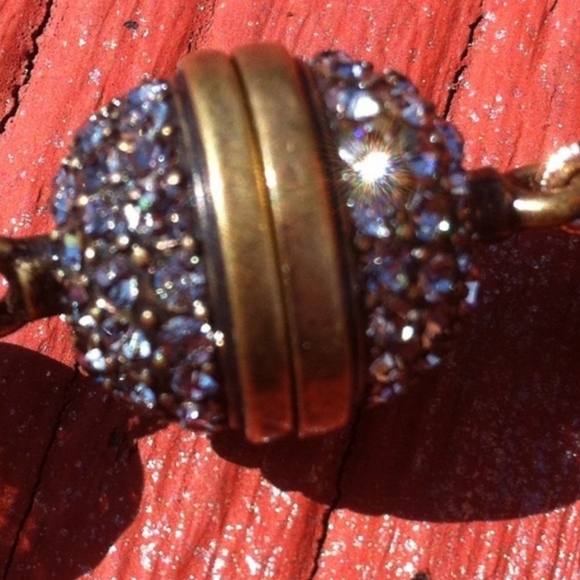 FLOWER CLEAR STONE NECKLACE (Not sure, could be Hedi Daus) - Picture 4 of 8